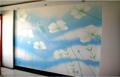 罗平画墙绘怎么画好白云的蓬松感？