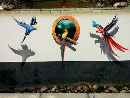 罗平视觉错位-3D墙绘设计