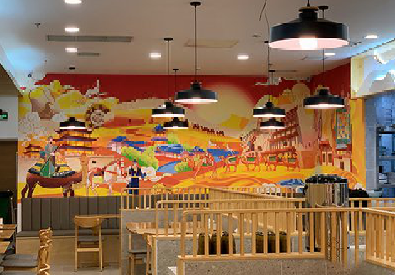 罗平商业空间彩绘介绍。